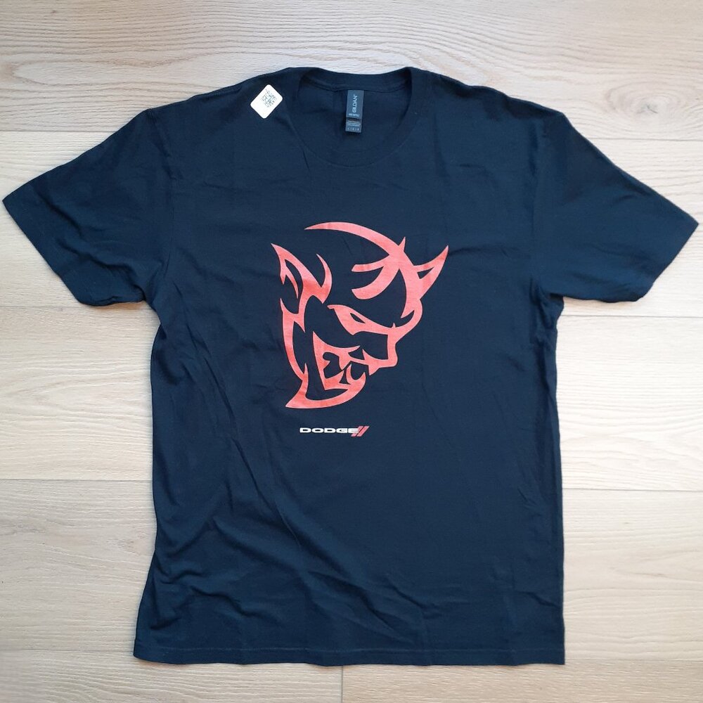 Dodge Demon Logo - New Large Black T-Shirt